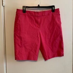 Boden Fuchsia Pink Womens Cotton Blend Shorts